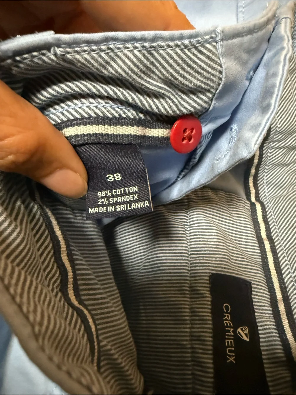 Daniel Cremieux Light Blue Cotton Chino Shorts